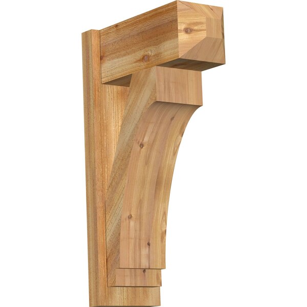 Ekena Millwork Imperial Craftsman Rough Sawn Outlooker, Western Red Cedar, 8"W x 18"D x 30"H OUT08X18X30IMP04RWR - main